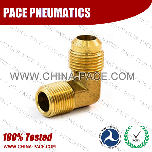 Forged 90°Male Elbow SAE 45°Flare Fittings, Brass Pipe Fittings, Brass Air Fittings, Brass SAE 45 Degree Flare Fittings
